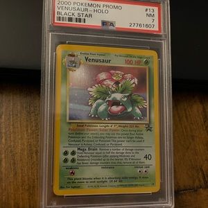 Venusaur Black Star Promo 13 Holo Wizards of the Coast Pokemon Card PSA 7